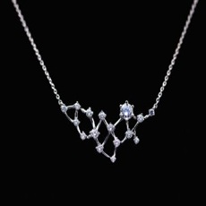 플래티늄 별자리 목걸이 (주문 제작/별자리 등록)